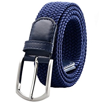 Weifert Men's Stretch Woven 1.3" Wide Elastic Braided Belts