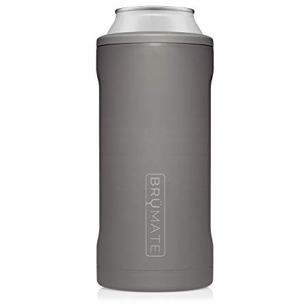 BrüMate Hopsulator Juggernaut Double-walled Stainless Steel Insulated Can Cooler For 24 Oz And 25 Oz Cans (Matte Gray)