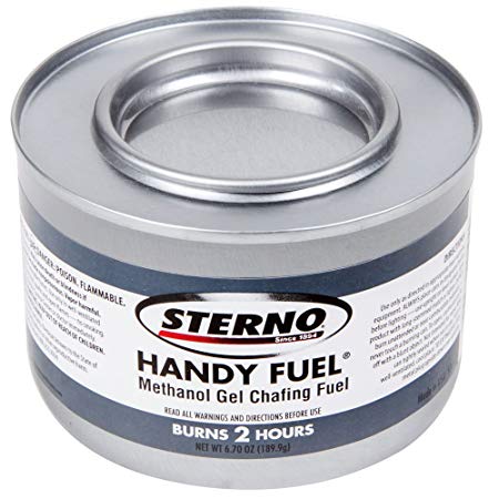 Sterno 6PK Products 20102 2 Hour Handy Methanol Gel Chafing Fuel 6.7oz 6/Pack, Blue