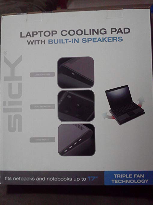 Slick Laptop Cooling Pad with Built-in Speakers
