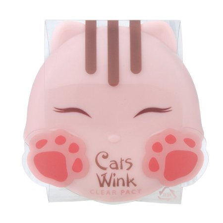 TONYMOLY Cats Wink Pact, No.1 Clear Skin, 0.3 Ounce