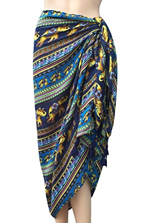 Oryer Womens Sarong Wrap Beach Pareo Swimwear Sarongs Cover up Swimsuit Wrap