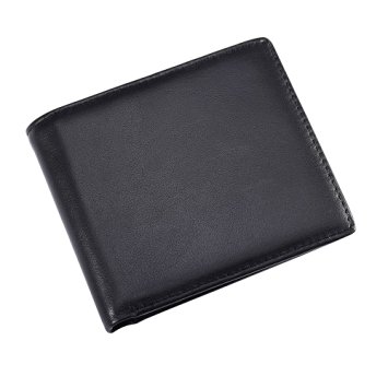eBoot RFID Blocking Leather Wallet with Small and Slim Security Bifold for Men (Black)