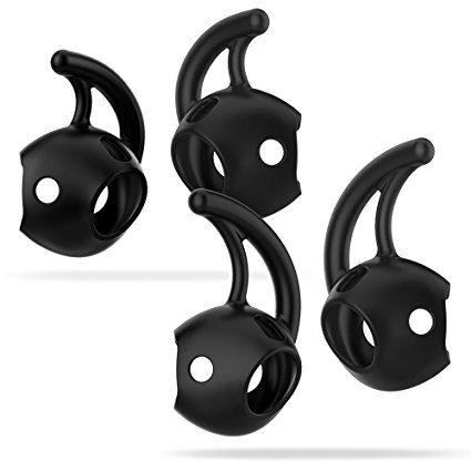 Spigen TEKA RA200 Airpods Earhooks Cover for Apple Airpods (2 pairs- Large & Small) Patent Pending - Black