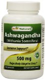 Ashwagandha Extract 500 Mg 120 Capsules By Best Naturals - Withania Somnifera - Helps Promote Stress Resistance Calm the Mind and Supports Relaxation Vitality and Overall Well-being - Manufactured in a USA Based GMP Certified Facility and Third Party Tested for Purity Guaranteed