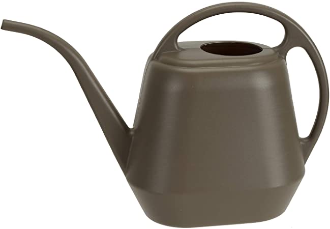 Fasmov Plastic Watering Can, Deep Gray, 1-Gallon