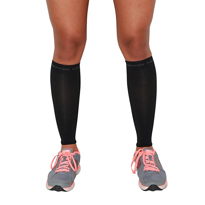 Compression Leg Sleeves with Copper - PureCompression Running Compression Copper Sleeves for Runners