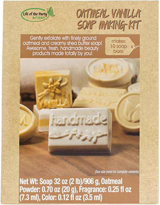 Life of the Party Oatmeal Vanilla Soap Making Kit,