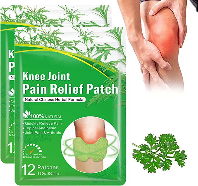 Flexiknee Natural Knee Pain Patch, Knee Joint Pain Relief Patch, Wellknee Pain Relief Patch (24pcs)