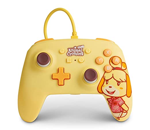 PowerA Enhanced Wired Controller for Nintendo Switch - Animal Crossing: Isabelle, Nintendo Switch Lite, Gamepad, Game Controller, Wired Controller, Officially Licensed - Nintendo Switch