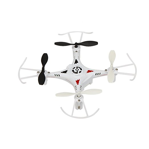 GoolRC X7 RC Mini Aerial RTF Drones Flying Saucer 4-CH 2.4G RC Quadcopter with 6-axis Gyro and LED Light-White