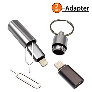 USB C to iOS Adapter Type C (Female) to iOS (Male) Adapter,ULBTER Charge & Data Sync Converter Compatible for iPad,iPhone XR/X/8/8 Plus/ 7/7 Plus /6s/6s Plus/6/6 Plus Max Output 5V 2.4 (USB C to iOS)