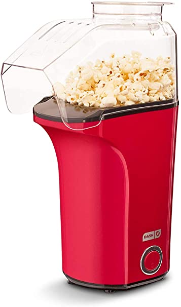 DASH DAPP150V2RD04 Hot Air Popper Popcorn Maker, 16 Cups, Red