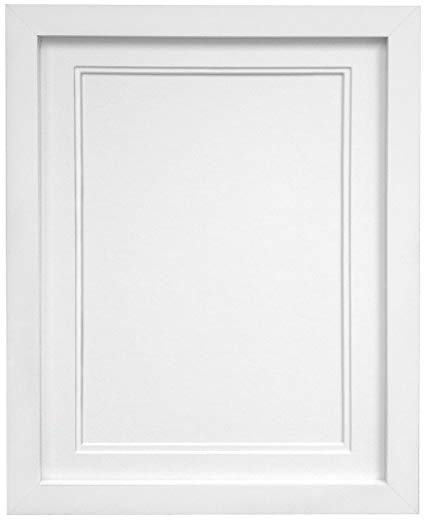 FRAMES BY POST H7 Picture Photo Frame, Wood with Plastic Glass, White with White Double Mount, 36 x 24 Image Size 30 x 20 Inch