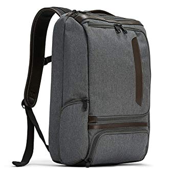 eBags Professional Slim Laptop Backpack with Leather Trim for Travel, School & Business - Fits 17" Laptop - Anti-Theft
