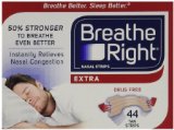 Breathe Right Extra Strong Nasal Strips One Size Fits All Tan 44 ct