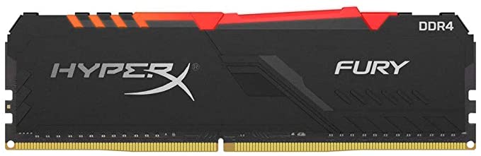 HyperX Fury 16GB 2666MHz DDR4 CL16 DIMM  RGB XMP Desktop Memory Single Stick HX426C16FB3A/16