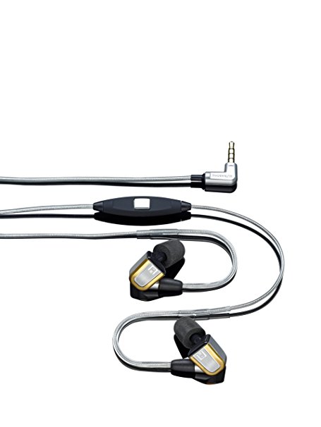 Ultrasone IQ 2-Way High Performance In Ear Headphones with Microphone, Remote Control, and Leather Case