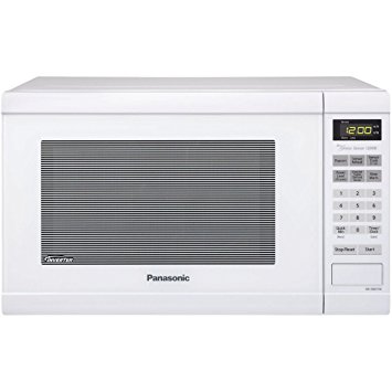 Panasonic NN-SN651W White 1200W 1.2 Cu. Ft Countertop Microwave Oven with Inverter Technology