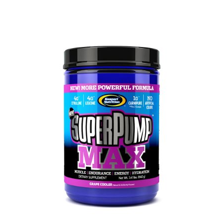 Gaspari Nutrition SuperPump MAX 640 g Grape Pre-Workout Drink Powder