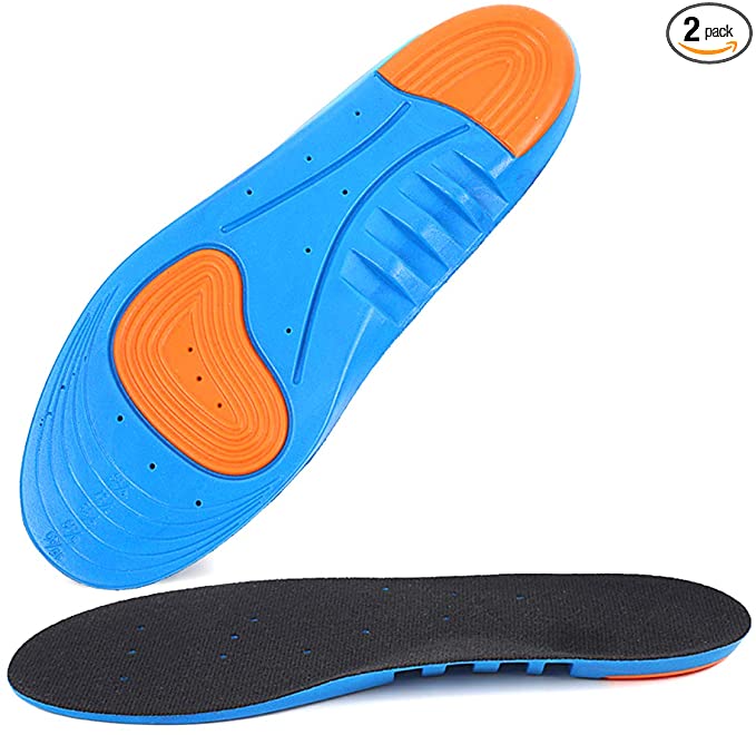 Plantar Fasciitis Shoe Inserts for Women and Men Arch Support Insoles Instant-Relief Orthotics for Flat Feet,Plantar Fasciitis (Men's(8-11) Women's(9-12))