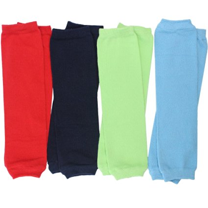 juDanzy 4-pack Baby & toddler Boys Solid Colors Leg warmers