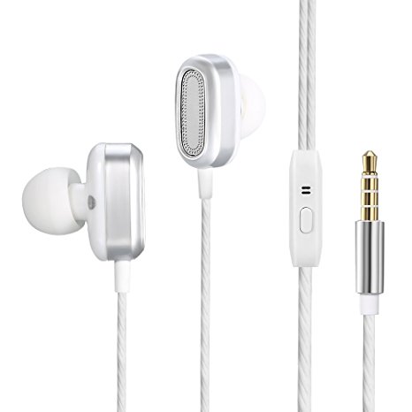 iNcool In-ear Headphones Wired HiFi Sound Double Moving-Coil In-ear Earbud Stereo Noise Cancelling Headsets