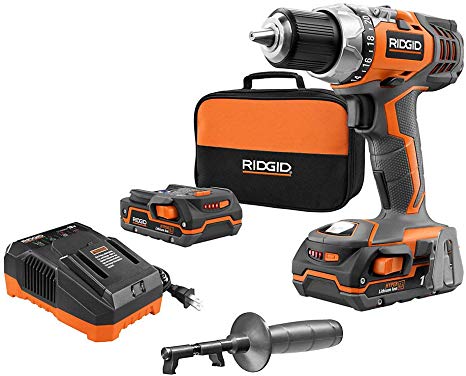 RIDGID X4 18V 1/2-Inch Hyper Lithium-Ion Cordless Drill/Driver Kit with (2) 1.5Ah Batteries