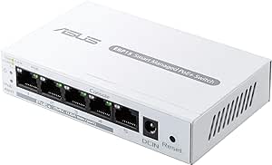 ASUS ExpertWiFi EBP15 5-Port GbE Smart Managed PoE  Switch, 4 PoE  Ports, 60W, Supports PoE Priority Setting, Perfect for PoE APs, IP Cameras, VoIP Phones, Centralized Management with ExpertWiFi App