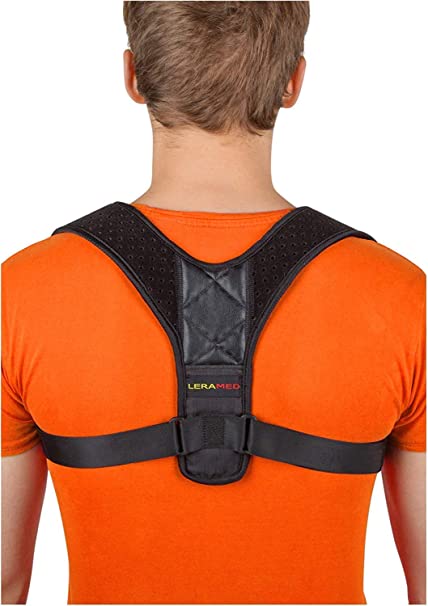 [New 2020] Posture Corrector for Men and Women - Adjustable Upper Back Brace for Clavicle Support and Providing Pain Relief from Neck, Back and Shoulder (Chest Size 25" - 40")