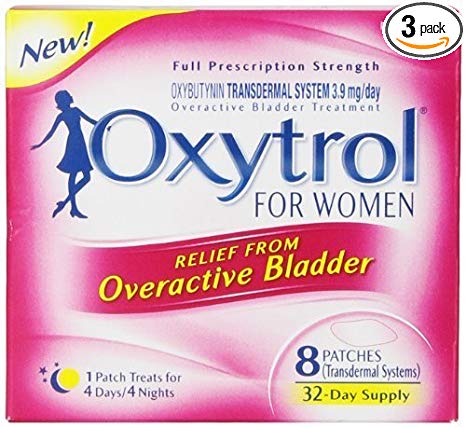 Oxytrol for Women Overactive Bladder Transdermal Patch, 8 Count (Pack of 3)