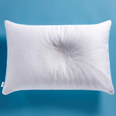 [Advanced] Cooling Pillow w/Shredded Memory Foam| Certipur-US with Extra Foam Included - Back, Side & Stomach Sleepers Stay Cool & Comfortable w/Patented Triple Vent Cooling System King 18x34.5