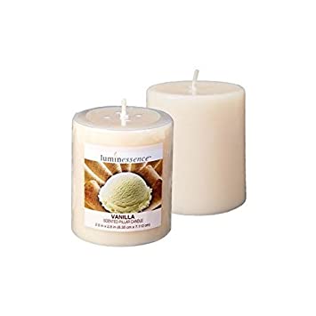 Luminessence Vanilla Scented Pillar Candle… (Single Candle )