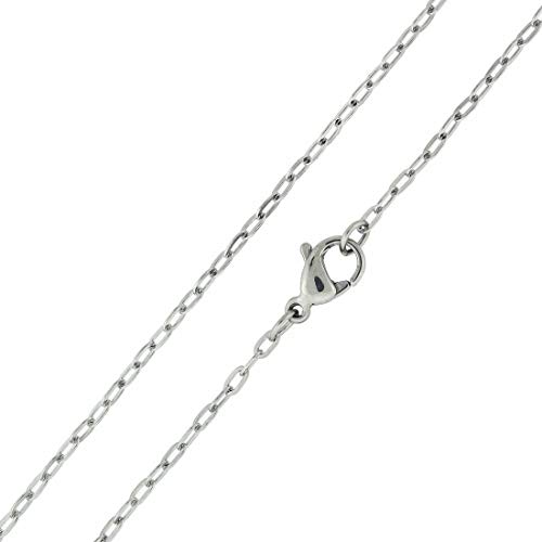 SilverCloseOut Stainless Steel Cable Chain 0.9 MM - (16" - 30" Available)