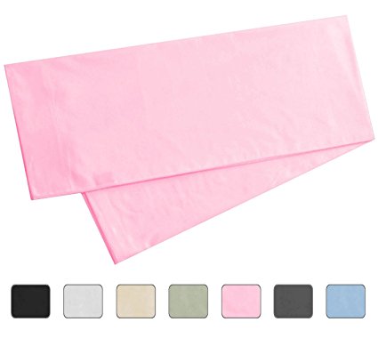 Body Pillowcase, 100% Cotton, 300 Thread Count, 21x60 Pillow Cover by American Pillowcase, Fits 20 x 54, Pink
