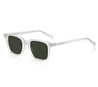 EyeGlow Vintage Square Designer Sunglasses Men and Women Polarized Lens S6801