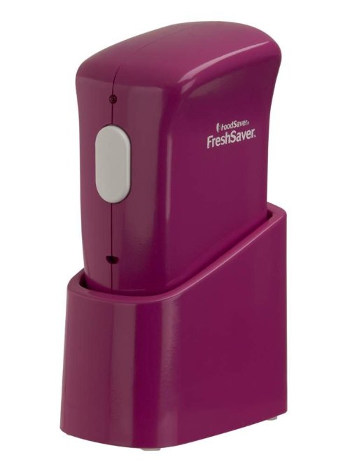 FoodSaver FSFRSH0063-035 FreshSaver Handheld Vacuum Sealer with Starter Kit, Fuchsia