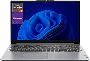 Lenovo IdeaPad 1 Laptop, 15.6” FHD Display, AMD Ryzen 3 7320U Processor (Beat i3-1115G4), 8GB RAM, 1TB SSD, Wi-Fi 6, SD Card Reader, HDMI, Webcam, Windows 11 Pro, Cloud Grey