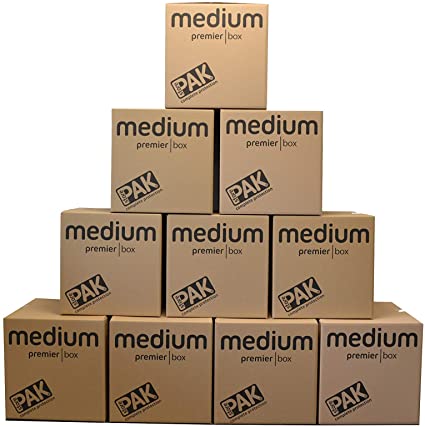 StorePAK Heavy Duty Medium Storage Boxes (Pack of 10),Brown,R10825