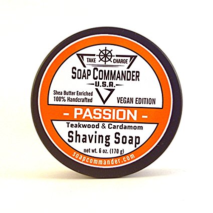 Soap Commander Vegan Shave Soap (Passion - Teakwood and Cardimom)