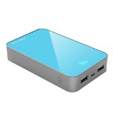 KAYO MAXTAR External Battery Pack Power Bank 13000mAh Dual USB 5V 21A  1A Portable Charger for Cell Phone iPhone 6 5S 5 iPad Tablet Moto X Samsung Galaxy S6 S5 S4 HTC Lg G3 Android and More - Blue