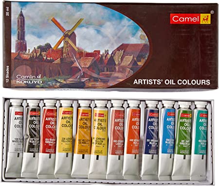 Camel Artist'S Oil Color Box - 20Ml Tubes, 12 Shades