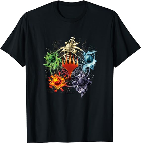 Magic: The Gathering Mana Symbols Epic Poster T-Shirt