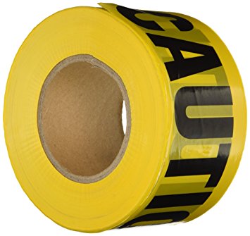 Comfitwear PT-100 Caution Barricade Tape, Yellow