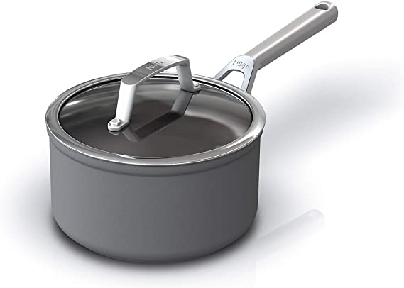 Ninja™ Foodi™ NeverStick™ Premium Hard-Anodized 2 1/2-Quart Saucepan with Glass Lid