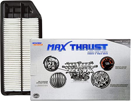 Spearhead Max Thrust Performance Engine Air Filter For All Mileage Vehicles - Increases Power & Improves Acceleration (MT-564)