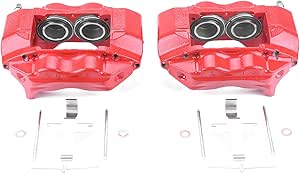 Power Stop Front S1830 Pair of High-Temp Red Powder Coated Calipers