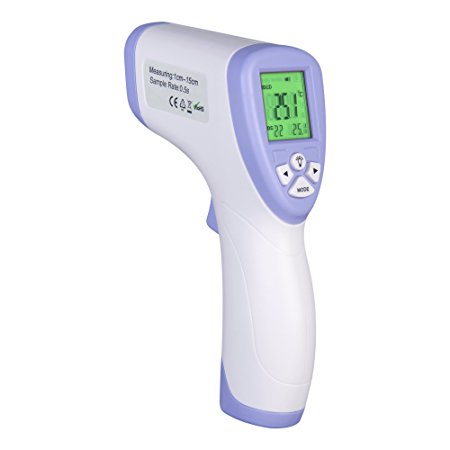 Infrared IR Non-contact Digital Baby Forehead Thermometer, Large LCD Display, Fever Measurement