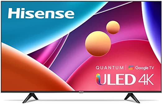 Hisense ULED 4K Premium 50U6G1 Quantum Dot QLED Series 50-Inch Smart Google TV, Dolby Vision Atmos, Voice Remote, Compatible with Alexa (2022 Model)