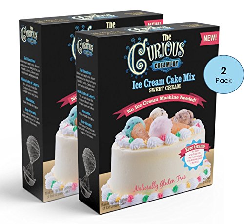 The Curious Creamery Ice Cream Cake Mix (Sweet Cream) - 2 Pack - No Ice Cream Machine Needed!